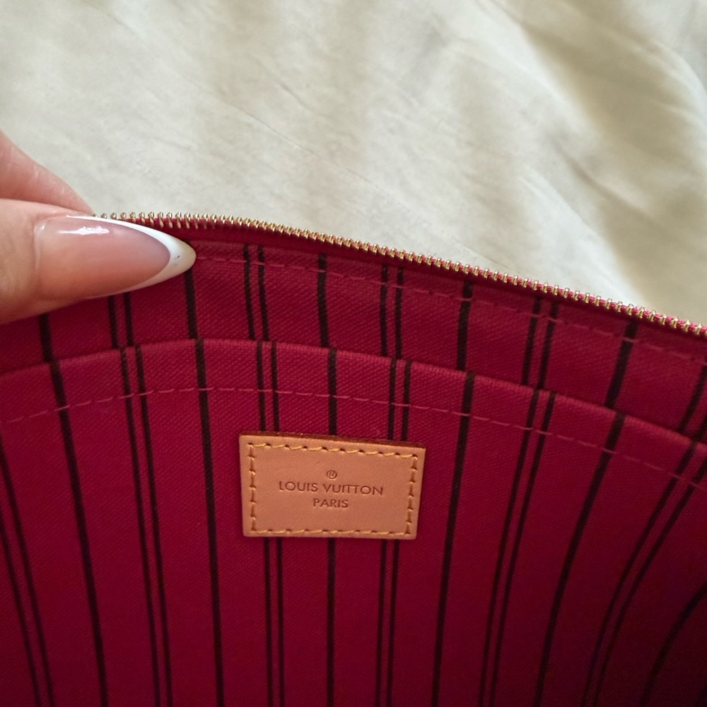 Louis Vuitton Monogram Canvas Wristlet with Pink Accents - Picture 5 of 6